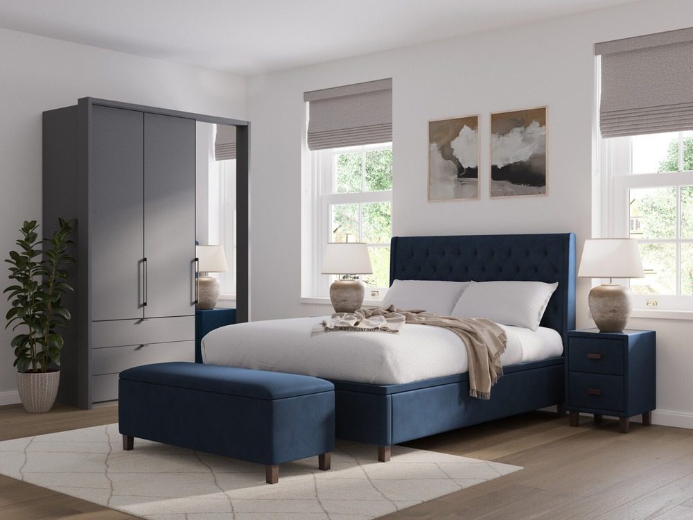 buy king size ottoman beds with headboard storage