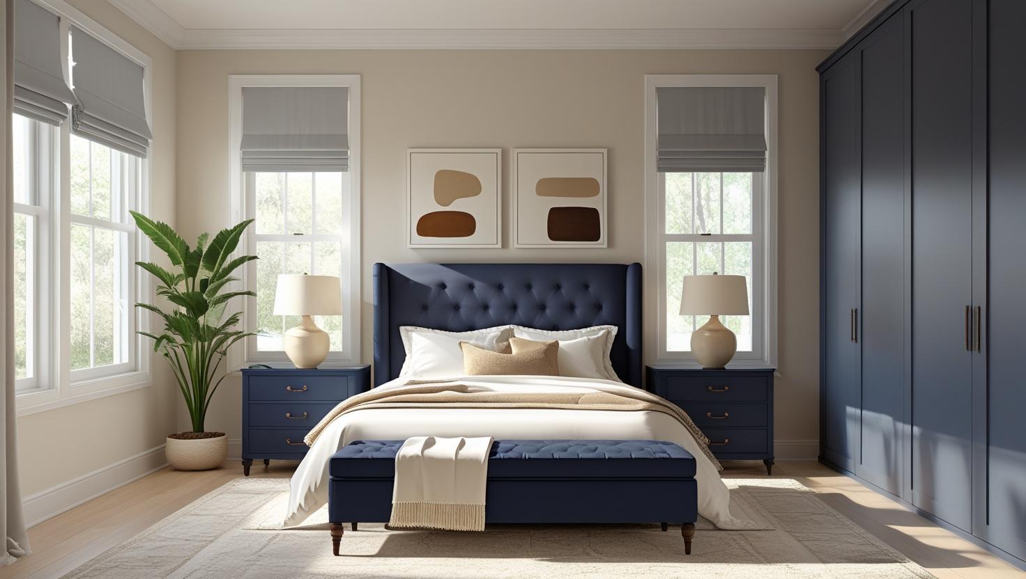 modern king size bed frame with storage