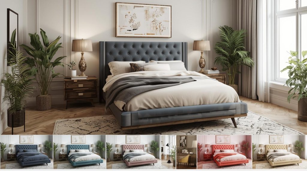 a luxurious upholstered ottoman bed warranty