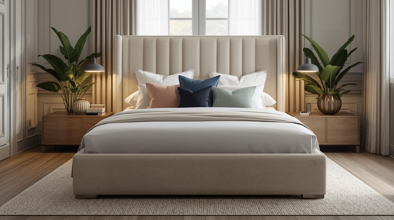 studio apartment upholstered ottoman bed