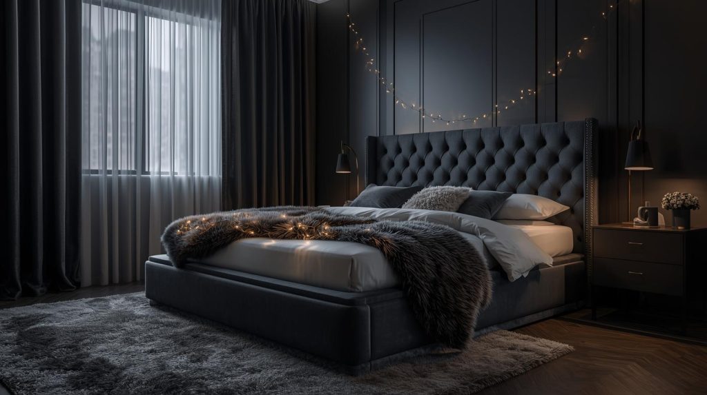 dramatic best queen size bed with soft-close storage