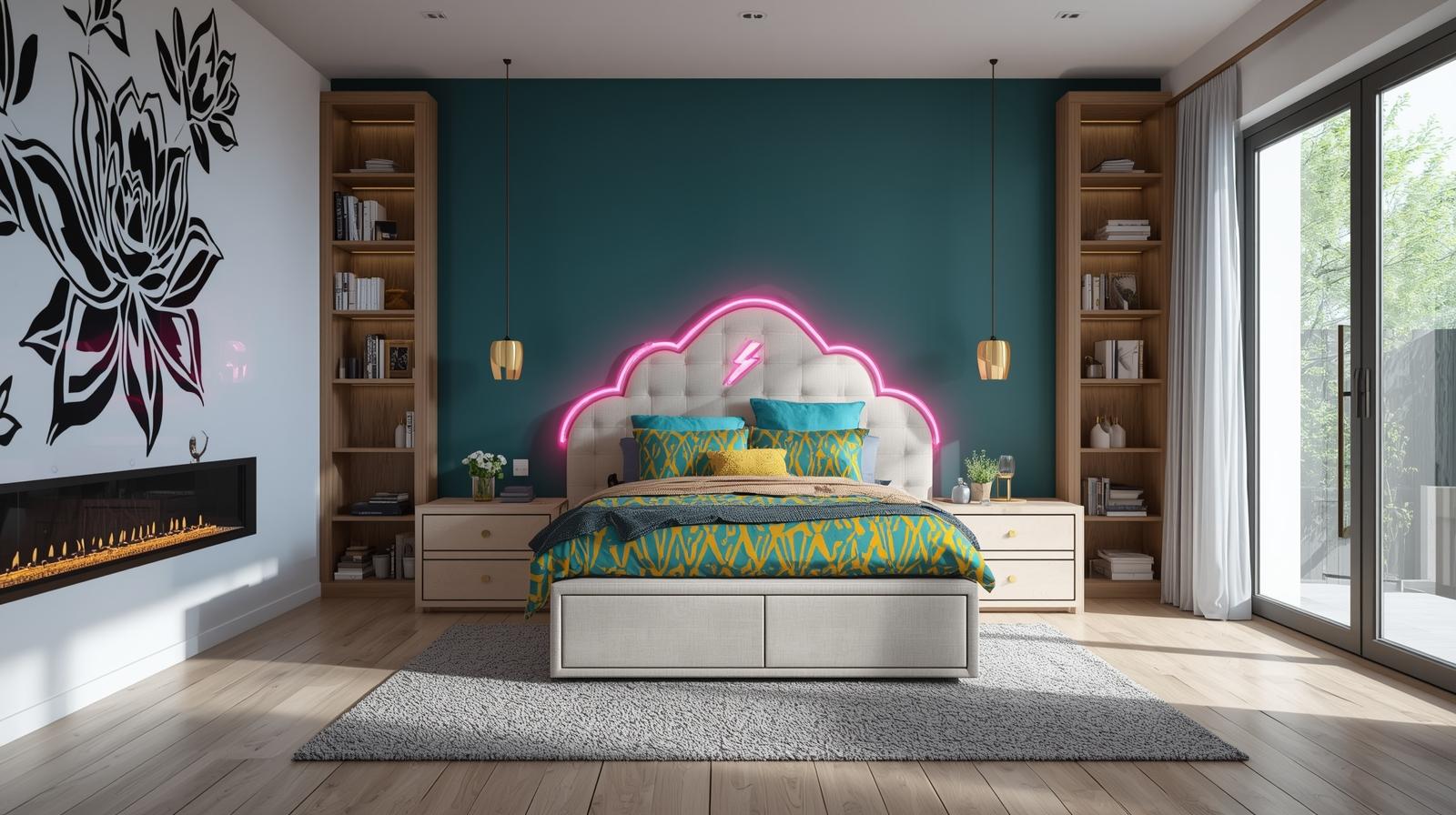 buy double bed storage trends