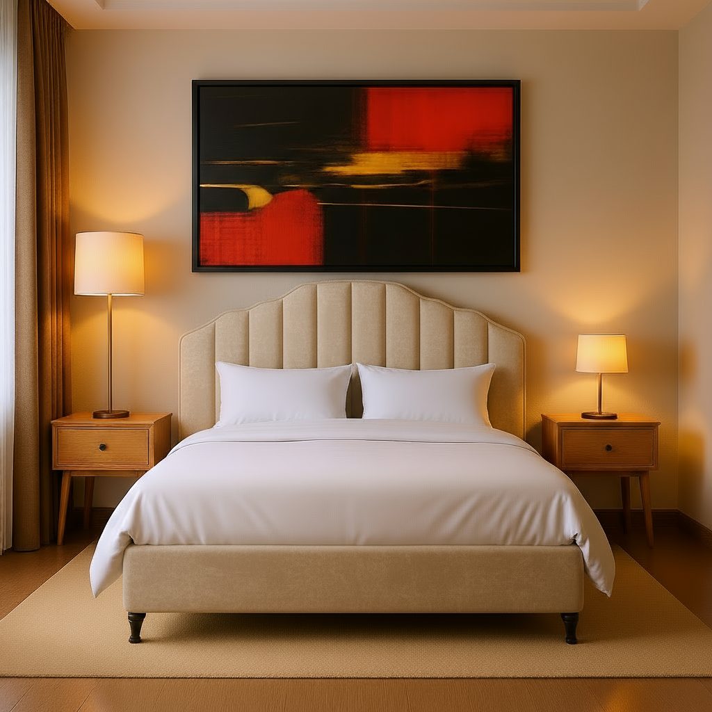 luxurious double bed storage for elderly users