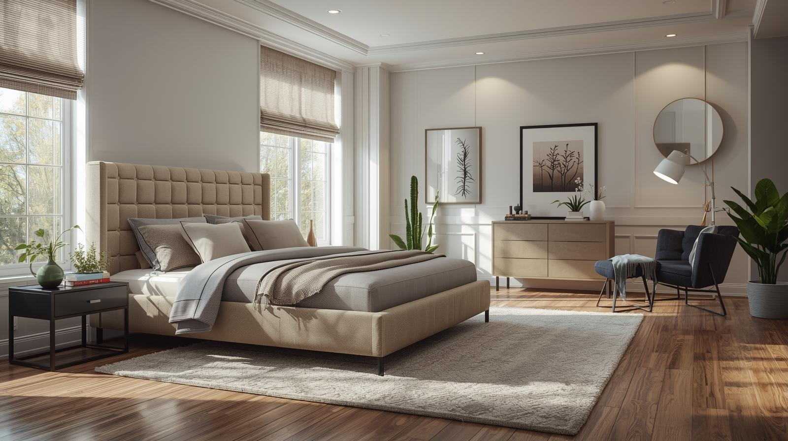 modren upholstered ottoman beds