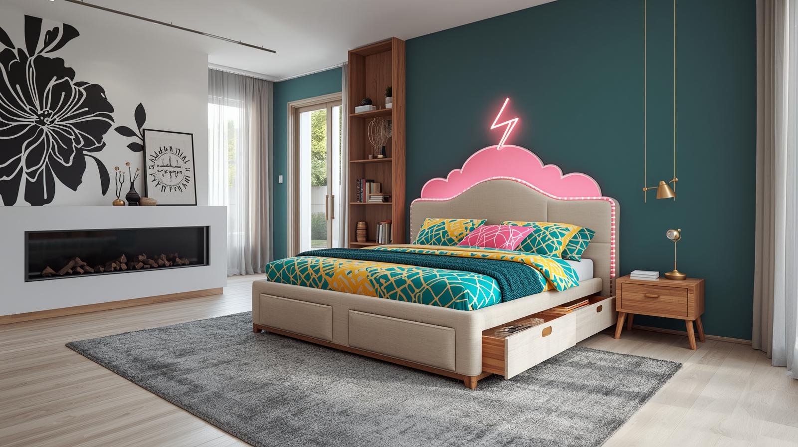 shop online queen size bed storage for teen rooms