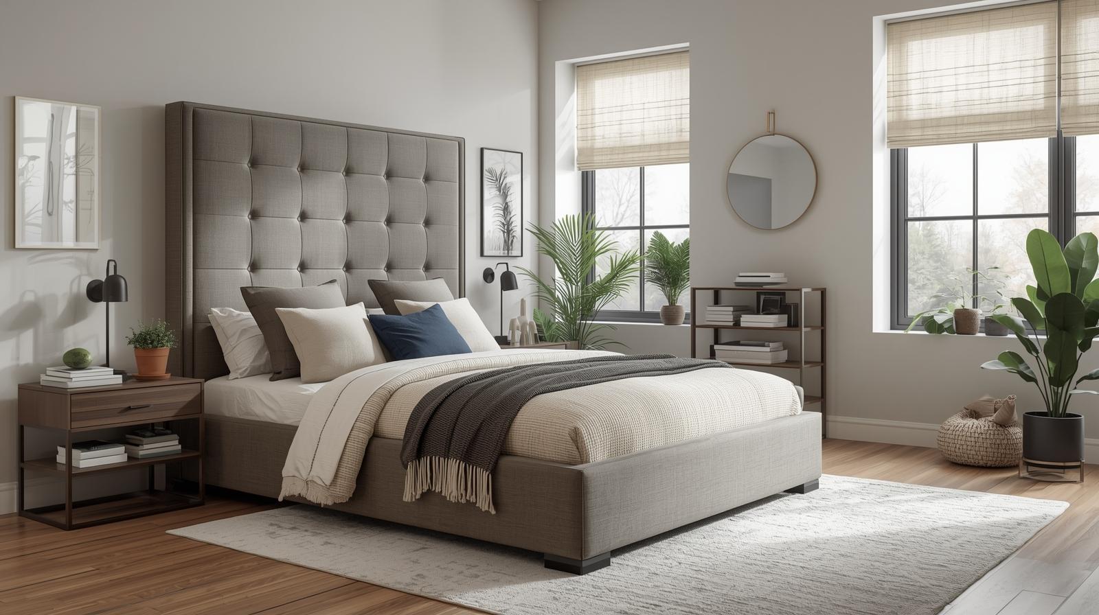 stylish upholstered ottoman beds