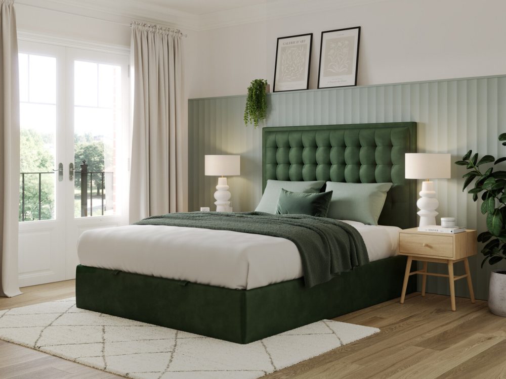 evie ottoman bed frame