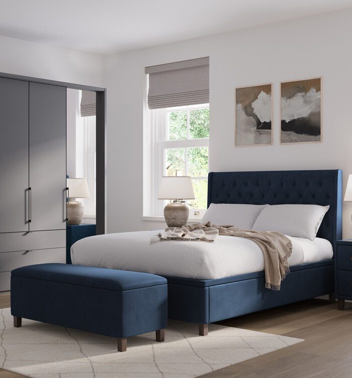 isabelle star ottoman bed frame